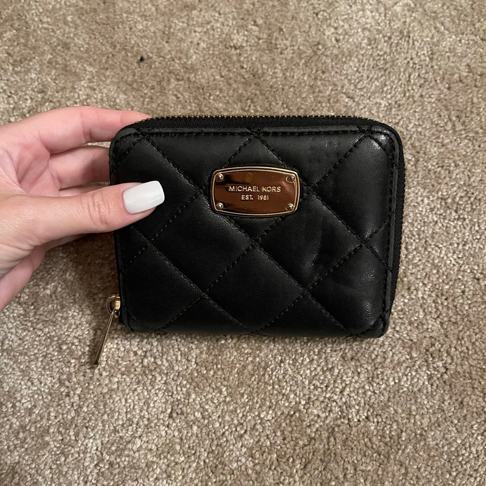 Michael Kors Black Quilted wallet